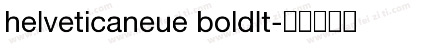 helveticaneue boldlt字体转换